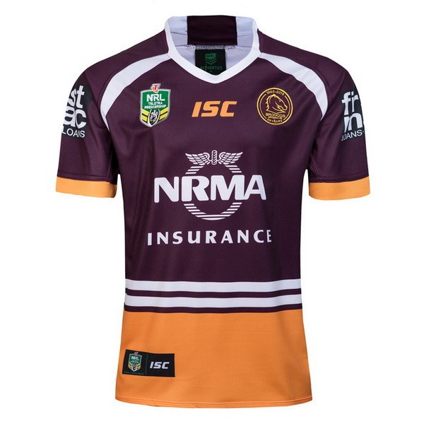 Tailandia Camiseta Brisbane Broncos 1ª Kit 2018 Purpura